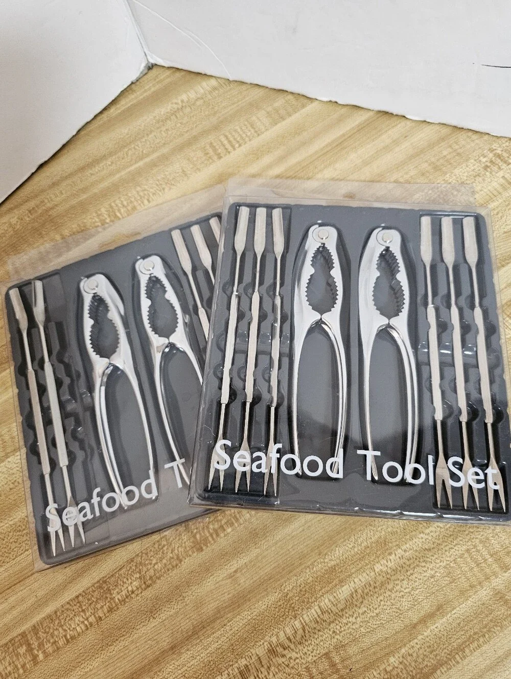 Lot of 2 Global Decor Seafood Tool Sets 4 Crackers 12 Picks New In Box